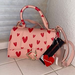 Pink heart purse